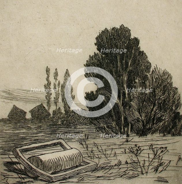 Paysage Brabançon, 1875. Creator: Félicien Rops.