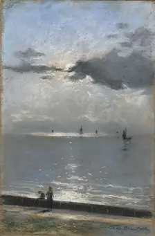 Paysage côtier, c1900. Creator: Broutelles; Théodore de (1842-1933)