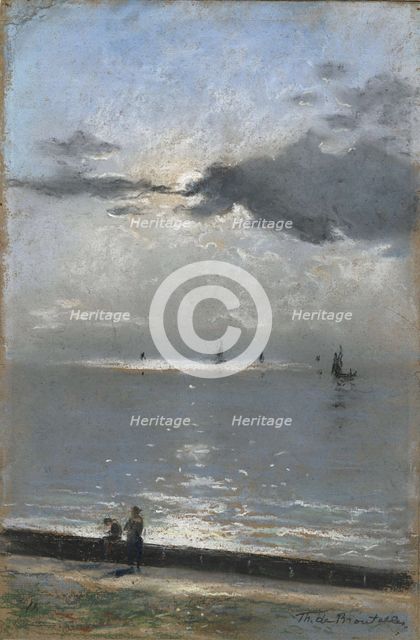 Paysage côtier, c1900. Creator: Broutelles; Théodore de (1842-1933).