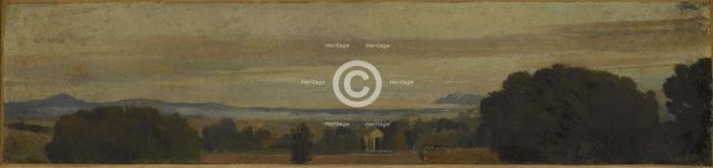 Paysage d'Italie, bord de mer, between 1859 and 1864. Creator: Jean Jacques Henner.