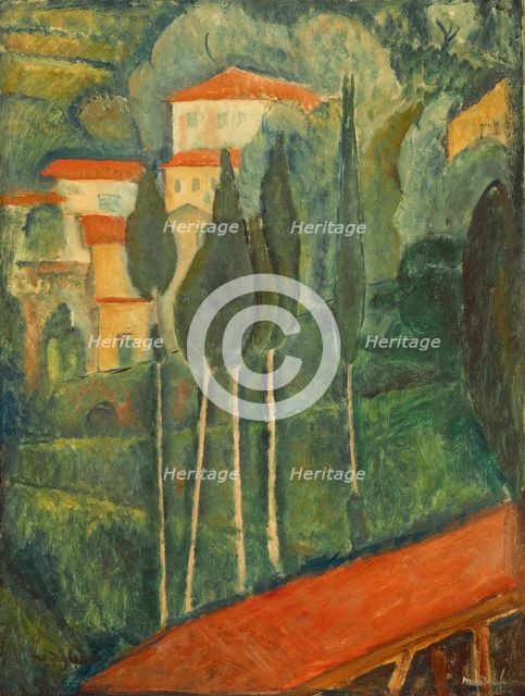 Paysage dans le Midi, 1919. Creator: Modigliani, Amedeo (1884-1920).
