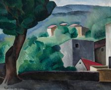 Paysage de Céret, 1913. Creator: Kisling, Moïse (1891-1953)