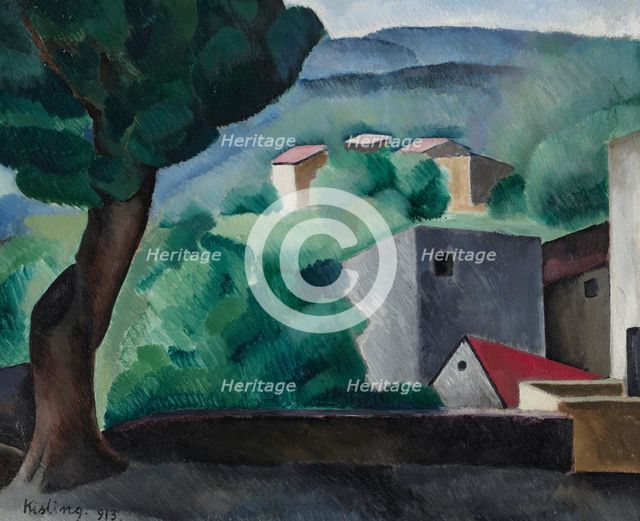 Paysage de Céret, 1913. Creator: Kisling, Moïse (1891-1953).