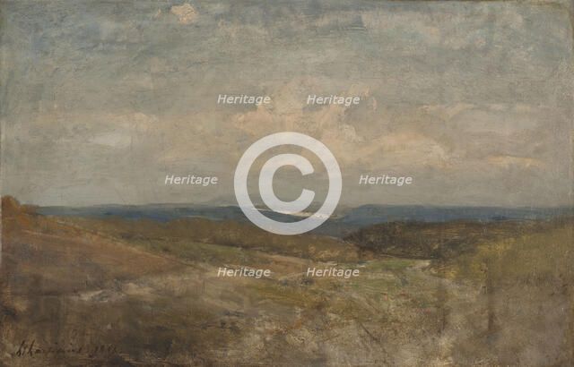 Paysage de collines, 1858. Creator: Henri-Joseph Harpignies.