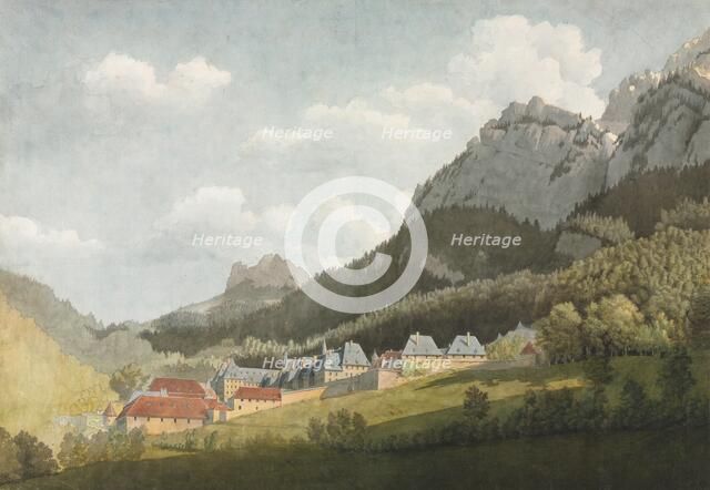 Paysage de la Grande Chartreuse, late 1700s-1800s. Creator: Jean Lubin Vauzelle (French, 1776-aft 1837), attributed to.