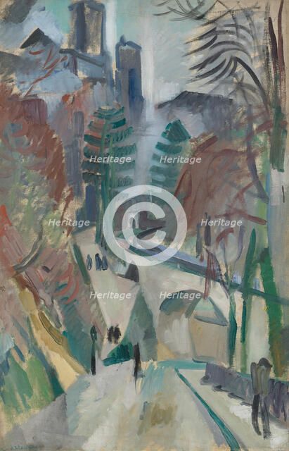 Paysage de Laon , 1912. Creator: Delaunay, Robert (1885-1941).