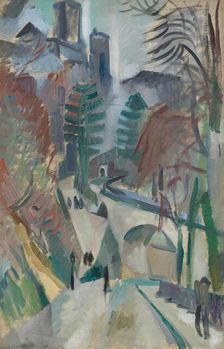 Paysage de Laon , 1912. Creator: Delaunay, Robert (1885-1941)