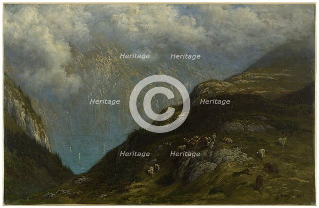 Paysage de montagne, 1881. Creator: Gustave Doré.