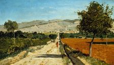 Paysage de Provence. Vue de Saint-Saturnin-les-Apt., 1867. Creator: Paul Guigou