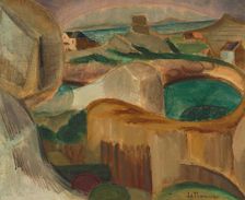 Paysage de rochers (Rocky landscape), 1913. Creator: Le Fauconnier, Henri Victor Gabriel (1881-1946)