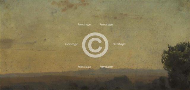 Paysage d'Italie, between 1859 and 1864. Creator: Jean Jacques Henner.