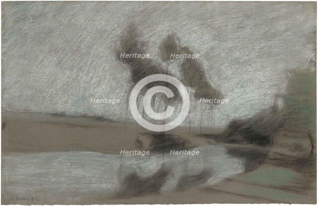 Paysage mystique, 1894. Creator: Dulac, Charles-Marie (1865-1898).