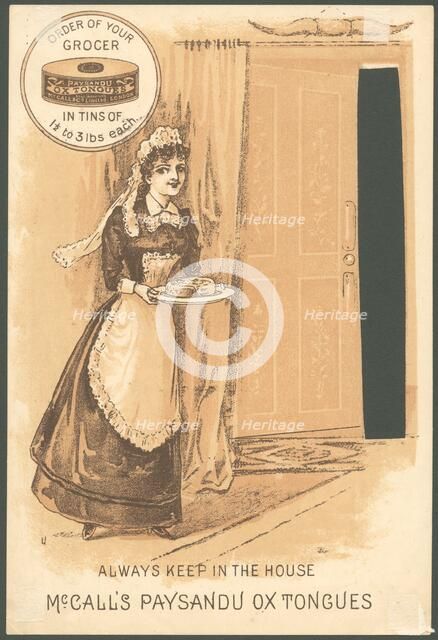 Paysandu ox tongue, 1890s. Artist: Unknown