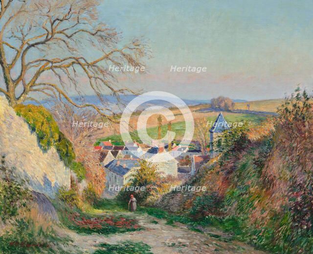 Paysanne dans Eragny. Creator: Vignon, Victor (1847-1909).