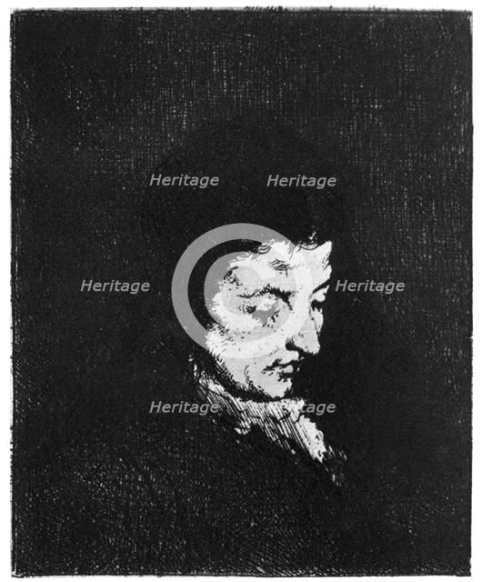 'Paysanne', (Peasant), c1840-1890 (1924). Artist: Theodule Ribot