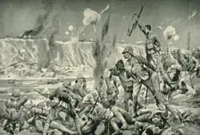Paardeberg: The Assault on Cronje's Position (1901). Creator: Unknown