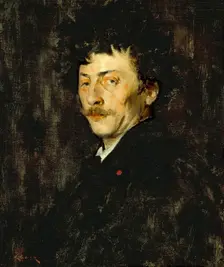 Pablo de Sarasate: Portrait of a Violinist, c1875. Creator: William Merritt Chase