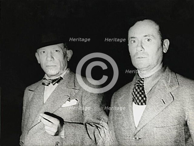 Pablo Picasso and Joan Miró, when young.