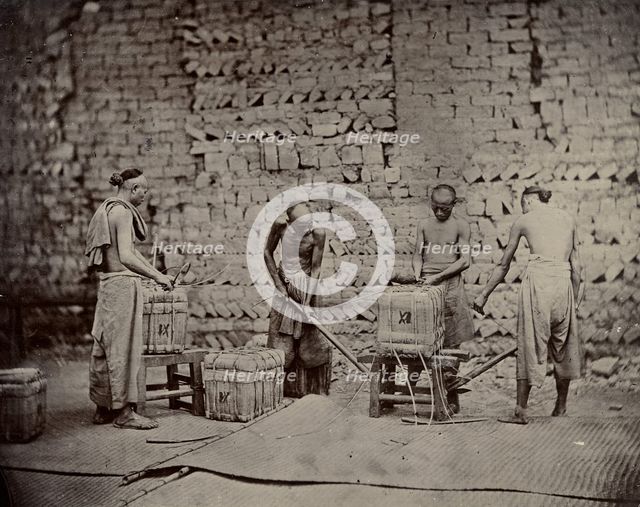 Packaging of slab tea, end of 19th century. Creator: Nikolai Apollonovich Charushin.