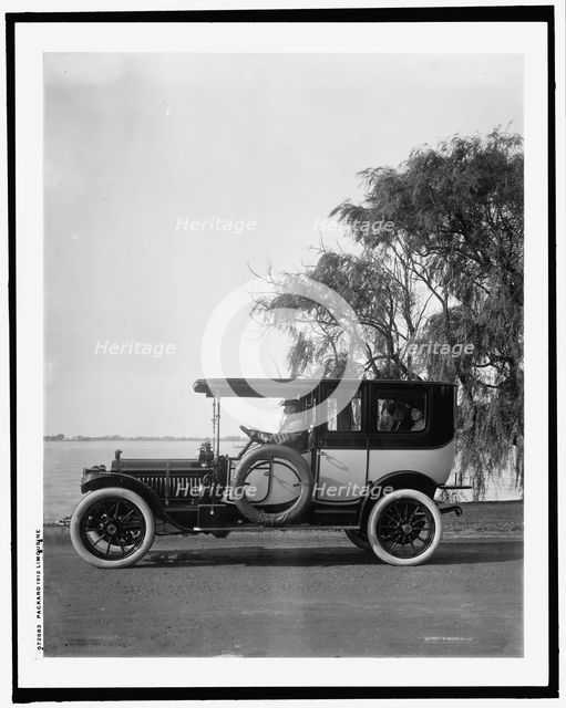 Packard 1912 limousine, (1912?). Creator: Unknown.
