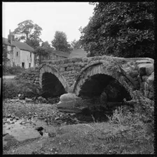 Packhorse Bridge, Wycoller, Trawden Forest, Pendle, Lancashire, 1966-1974. Creator: Eileen Deste
