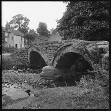 Packhorse Bridge, Wycoller, Trawden Forest, Pendle, Lancashire, 1966-1974. Creator: Eileen Deste