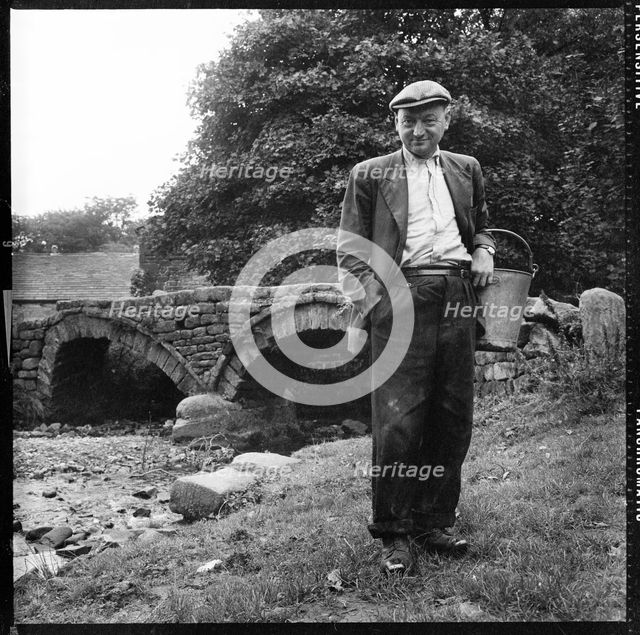Packhorse Bridge, Wycoller, Trawden Forest, Pendle, Lancashire, 1966-1974. Creator: Eileen Deste.