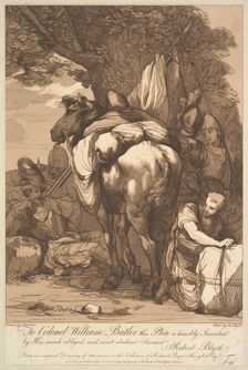 Packhorse with Soldiers, June 23, 1784. Creator: Robert Blyth