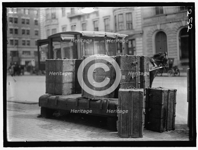 Packing Trunks, between 1909 and 1914. Creator: Harris & Ewing.