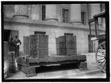 Packing Trunks, between 1909 and 1914. Creator: Harris & Ewing