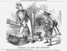 Packing up for the Holidays 1860. Creator: Unknown