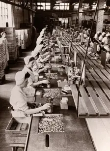 Packing Rowntree’s Smarties, 1953