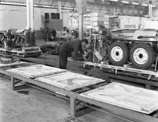 Packing section, International Harvester tractor factory, Doncaster, South Yorkshire 1966. Creator: Michael Walters