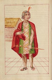 Pachacuti Inca Yupanqui and the Temple of the Sun, completed in 1616. Creator: Unknown