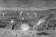 Pacific War, bombing of the city of Iquique, port of Chile, by the Chilean fleet on the night of …