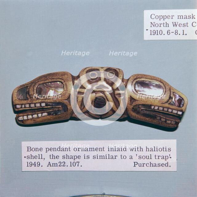 Pacific Northwest Coast Indian Haida Tribe, Soul Trap, used by a Shaman. Artist: Unknown.