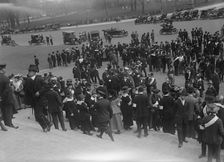 Pacifist Demonstration On East Steps of U.S. Capitol, Washington, D.C., 2 Apr 1917. Creator: Harris & Ewing