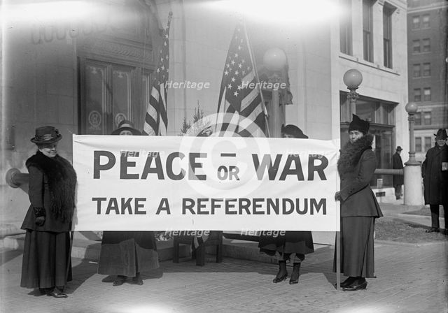 Pacifists, 1917. Creator: Harris & Ewing.
