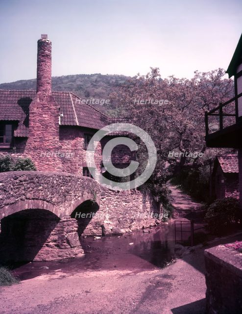 Pack-horse bridge, Allerford, Somerset, c1950s. Creator: Arthur Charles Kirby Ware.