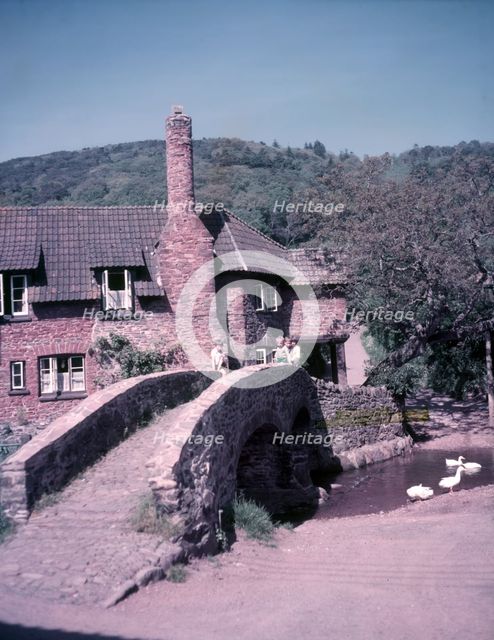 Pack-horse bridge, Allerford, Somerset, c1950s. Creator: Arthur Charles Kirby Ware.