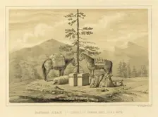 Pack Horses, 1856. Creator: Ivan Dem'ianovich Bulychev
