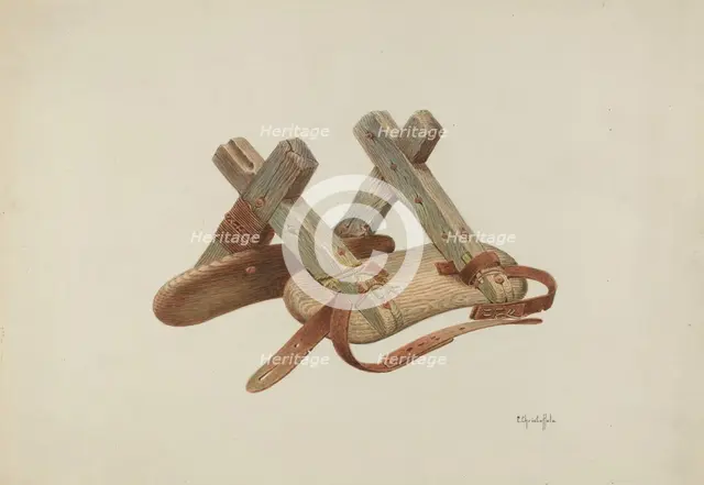 Pack Saddle, c. 1940. Creator: Cornelius Christoffels.