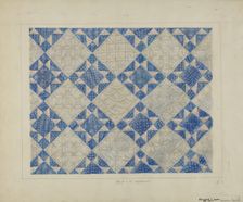 Padded Coverlet, c. 1937. Creator: Edward L Loper