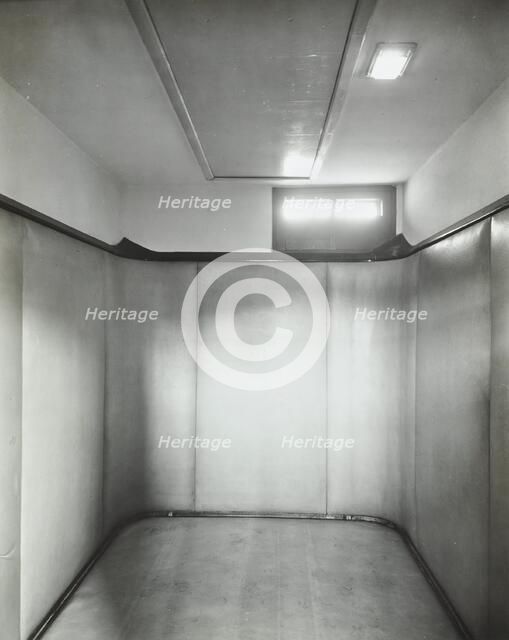 Padded room, Saint Ebba's Hospital, Surrey, 1938. Artist: Unknown.