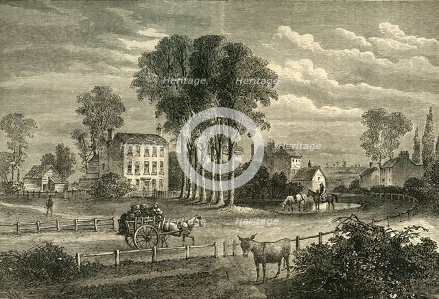 'Paddington Green in 1750', (c1876). Creator: Unknown.