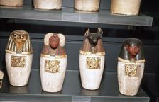 Padiuf’s False Canopic Jars, 22nd Dynasty, c1550BC-1069 BC