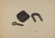 Padlock, c. 1941. Creator: LeRoy Griffith