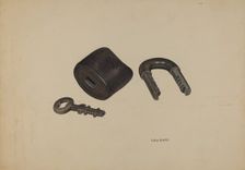 Padlock, c. 1941. Creator: LeRoy Griffith