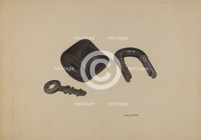 Padlock, c. 1941. Creator: LeRoy Griffith.
