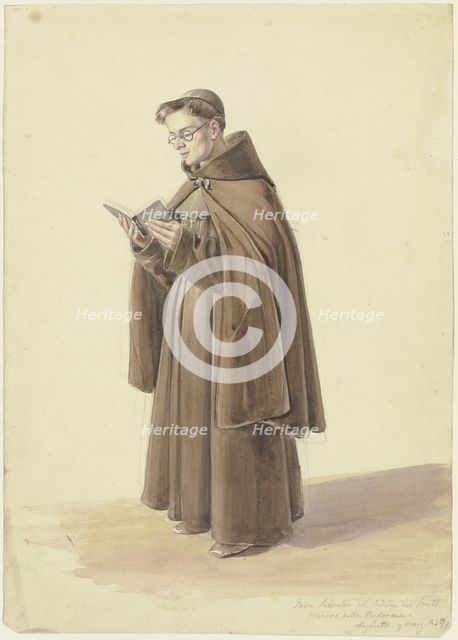 Padre Salvator del Ordine dei Frati Minori della Reforma, (1824?). Creator: Unknown.